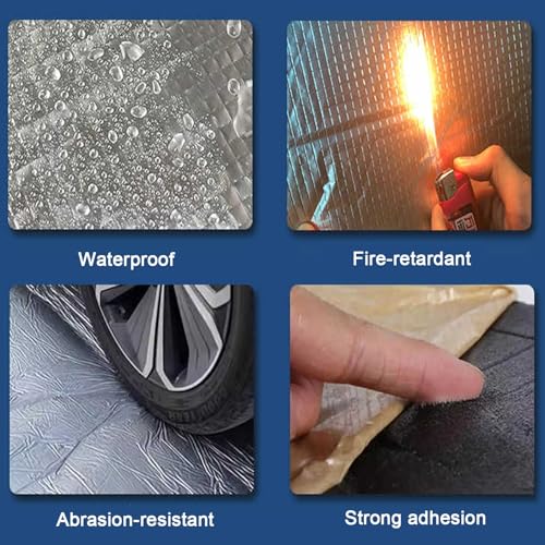 Rollo de lámina de aluminio autoadhesiva de 10 mm para aislamiento térmico y acústico 5