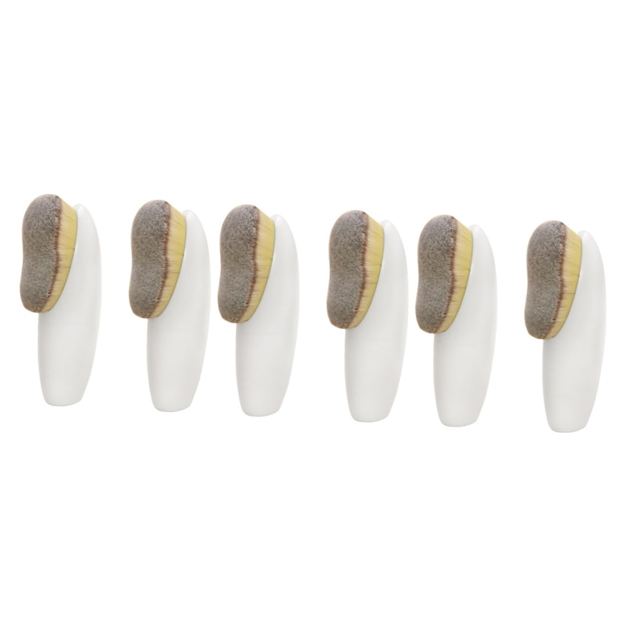 FOMIYES 6piezas Brocha De Maquillaje Facial Conjunto De Pinceles Para Polvo Suelto y Base Herramienta Multifuncional De Maquillaje Para Contornear Premium y Diseño Chic