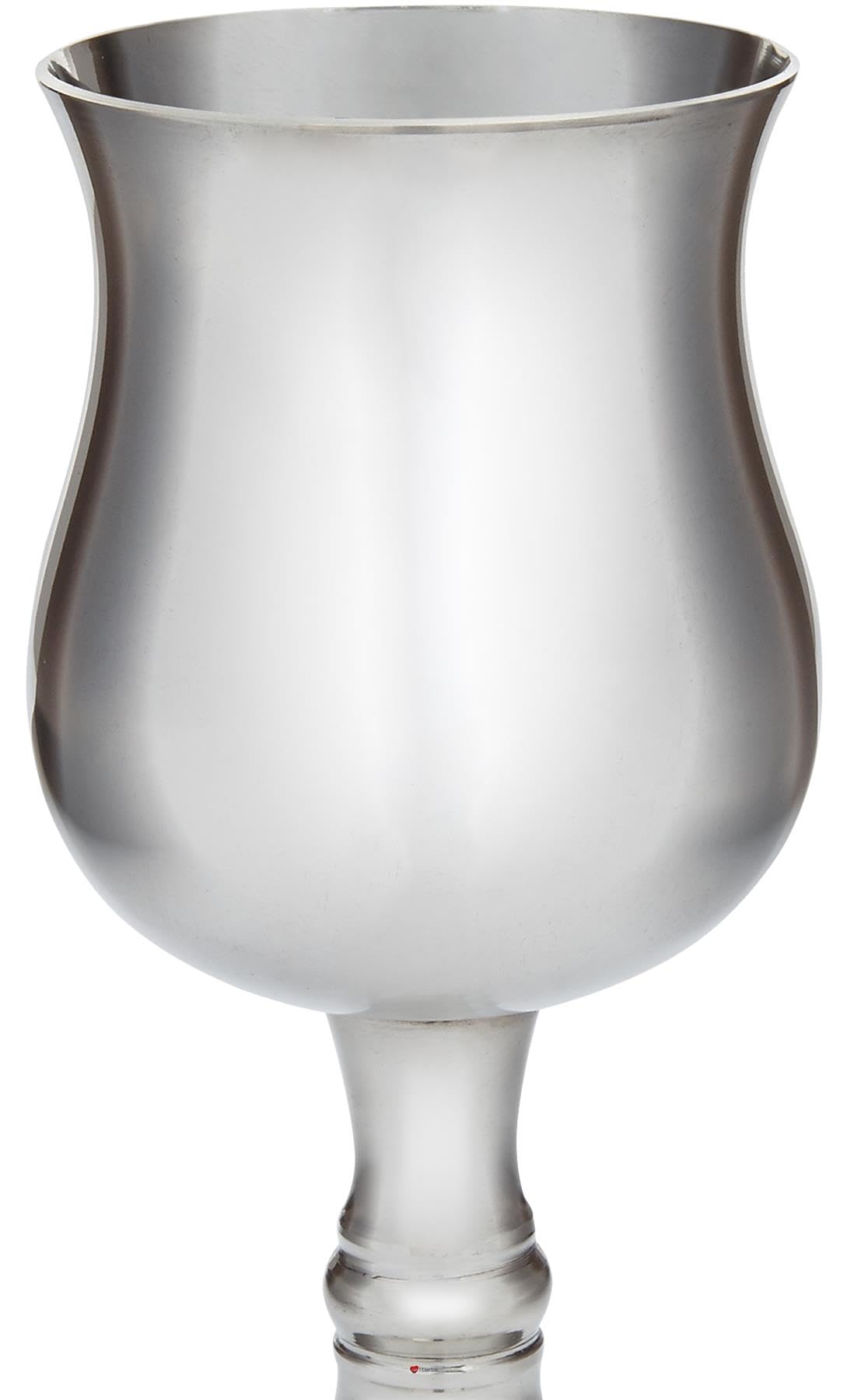 I LUV LTD Piccolo Georgiano Calice da Vino Peltro 150 ml Luminoso Lucidato Fine Sia Dentro che Fuori con Funzionalità Touchmark Perfetto per L'incisione
