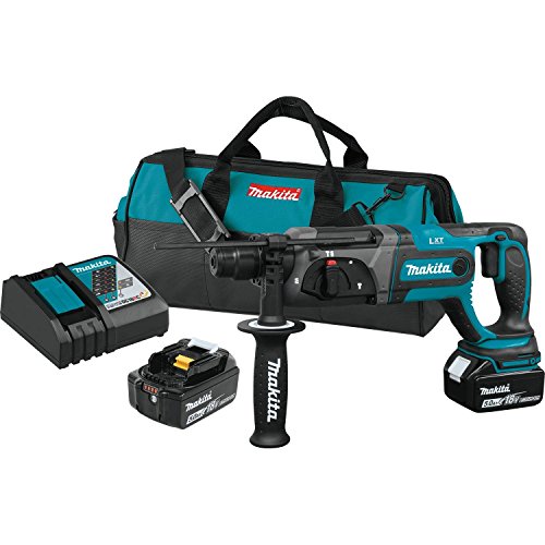 Makita Xrh04T 18V Lxt Lithium-Ion Cordless 7/8" Rotary Hammer Kit, Accepts Sds-Plus Bits (5.0Ah) #TOP8