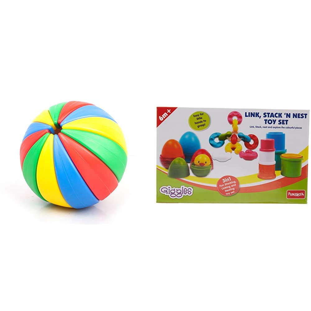 Funskool Activity Ball & Giggles Link, Stack and Nest Toy Set