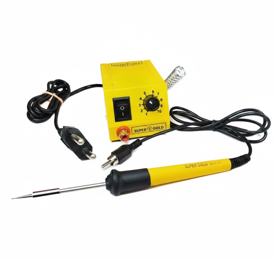 Super Gold 15W Micro Soldering Iron Station with Adjustable Temperature Control, Yellow-image-35