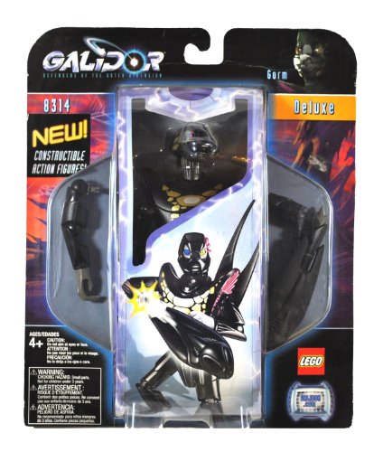 Lego Year 2002 Galidor "Defenders of the Outer Dimension" Deluxe Series 9 Inch Tall Figure Set # 8314 - GORM with Wasp Wing and 1 Missile (Total Pieces: 14)