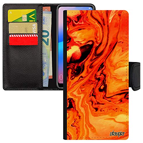 Coque A31 design marbre orange pour sublimer votre quotidien