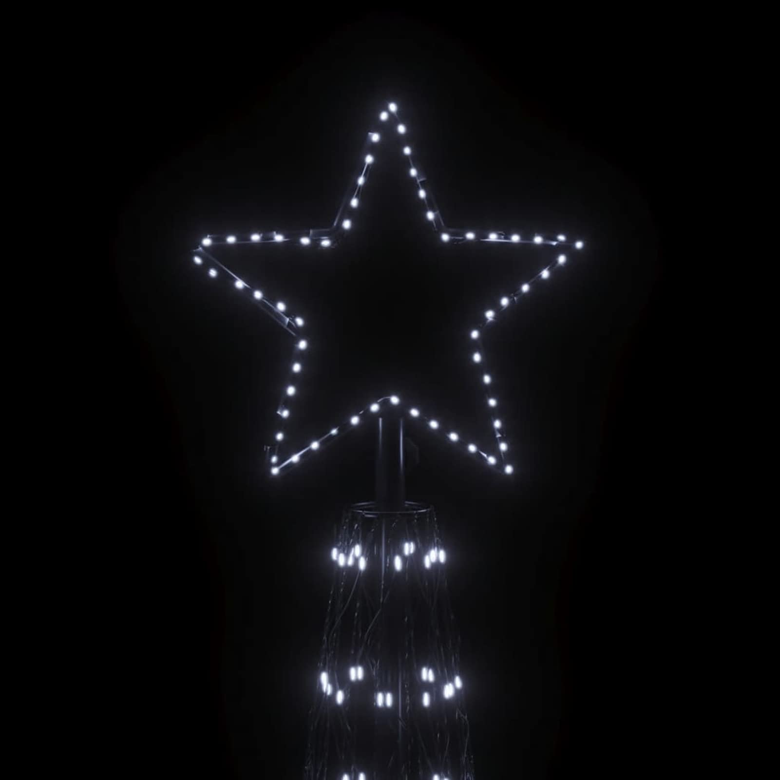 Tidyard LED Weihnachtsbaum, Weihnachtsbaum LED Lichterkette, Christbaumbeleuchtung, LED Weihnachten Lichterkette Außen, Weihnachtsbeleuchtung Lichternetz, Kegelform Kaltweiß 3000 LEDs 230x800 cm