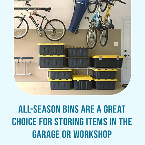 Homz 15 Gallon Storage Tough Tote, Camo Green, 2 Pack #TOP4