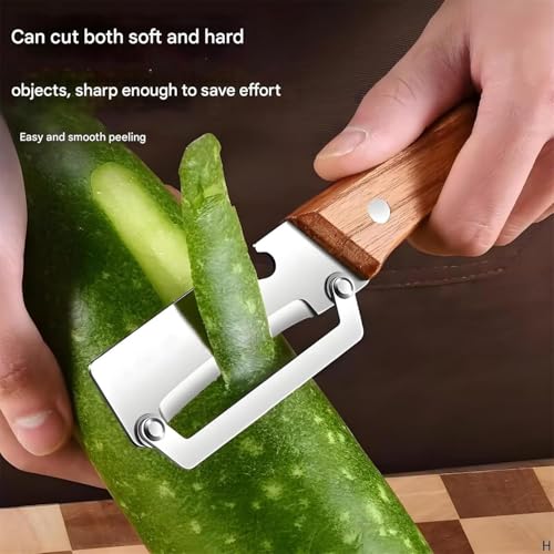 Image of 3 in 1 Stainless Steel Vegetable Peeler for Kitchen Multi-Functional Fruit & Veggie Shredder Slicer and Grater for Potatoes, Carrots, Cucumbers (Peeler with Bottle Opener)