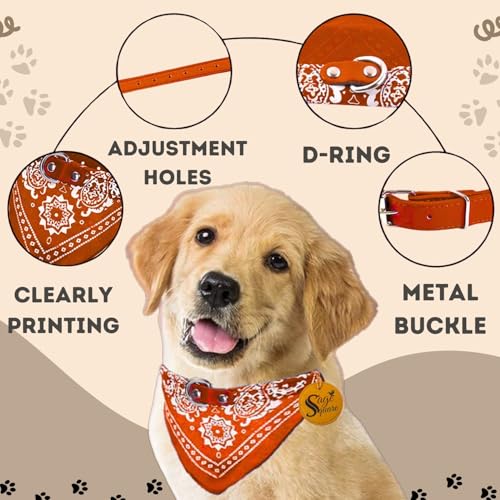 Image of Sage Square Stylish Dog Collar Scarf - Adjustable, Comfortable, Fashionable Accessory for Pets, Soft & Durable Fabric, Dog Breeds, Ideal for Daily Use, Special Occasions (Random)