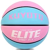 KUYOTQ Kids Youth Size 5 (27.5") Elite Girls Basketball Premium Rubber Basketball Indoor Outdoor Gam