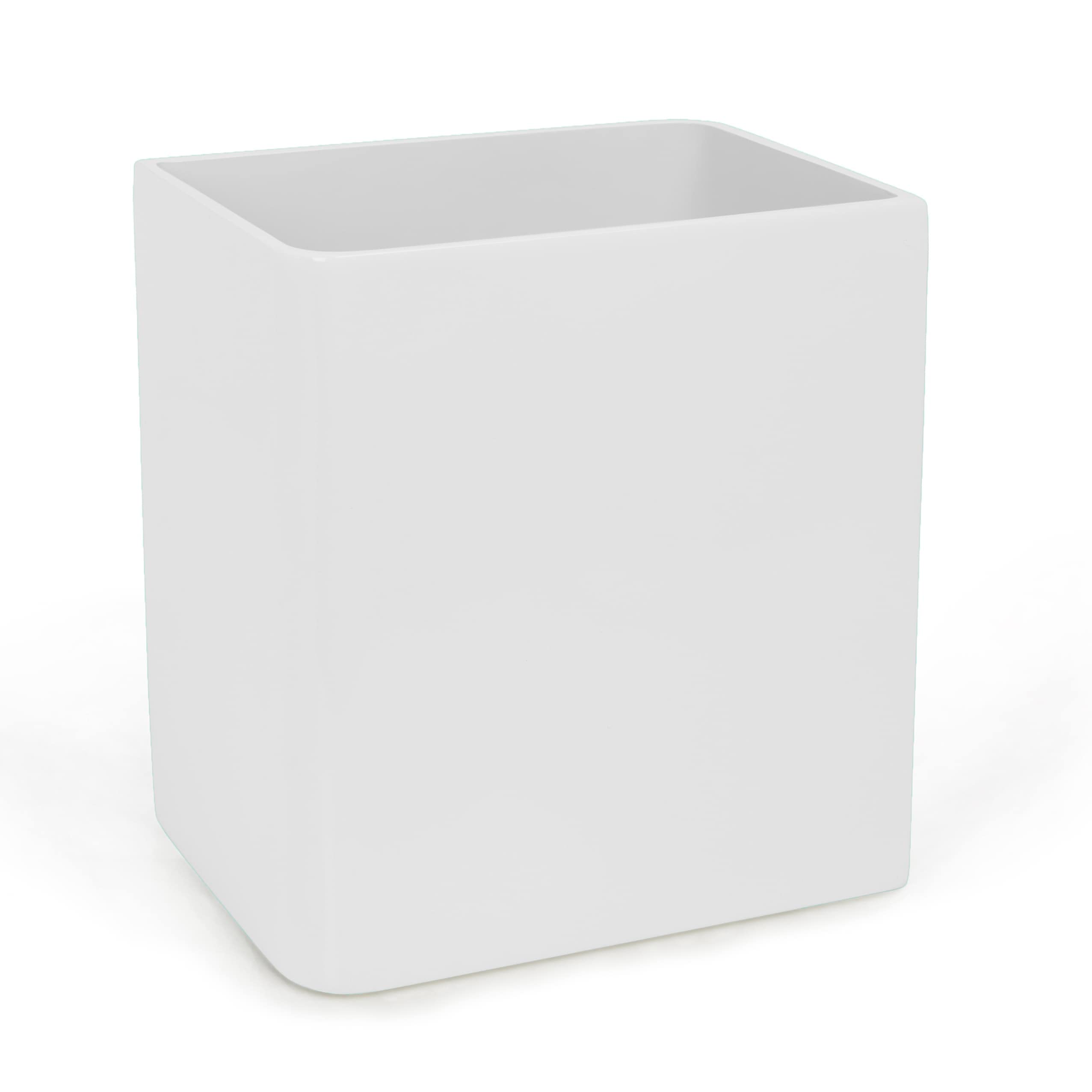Lacca Bath Accessories Waste Basket, White