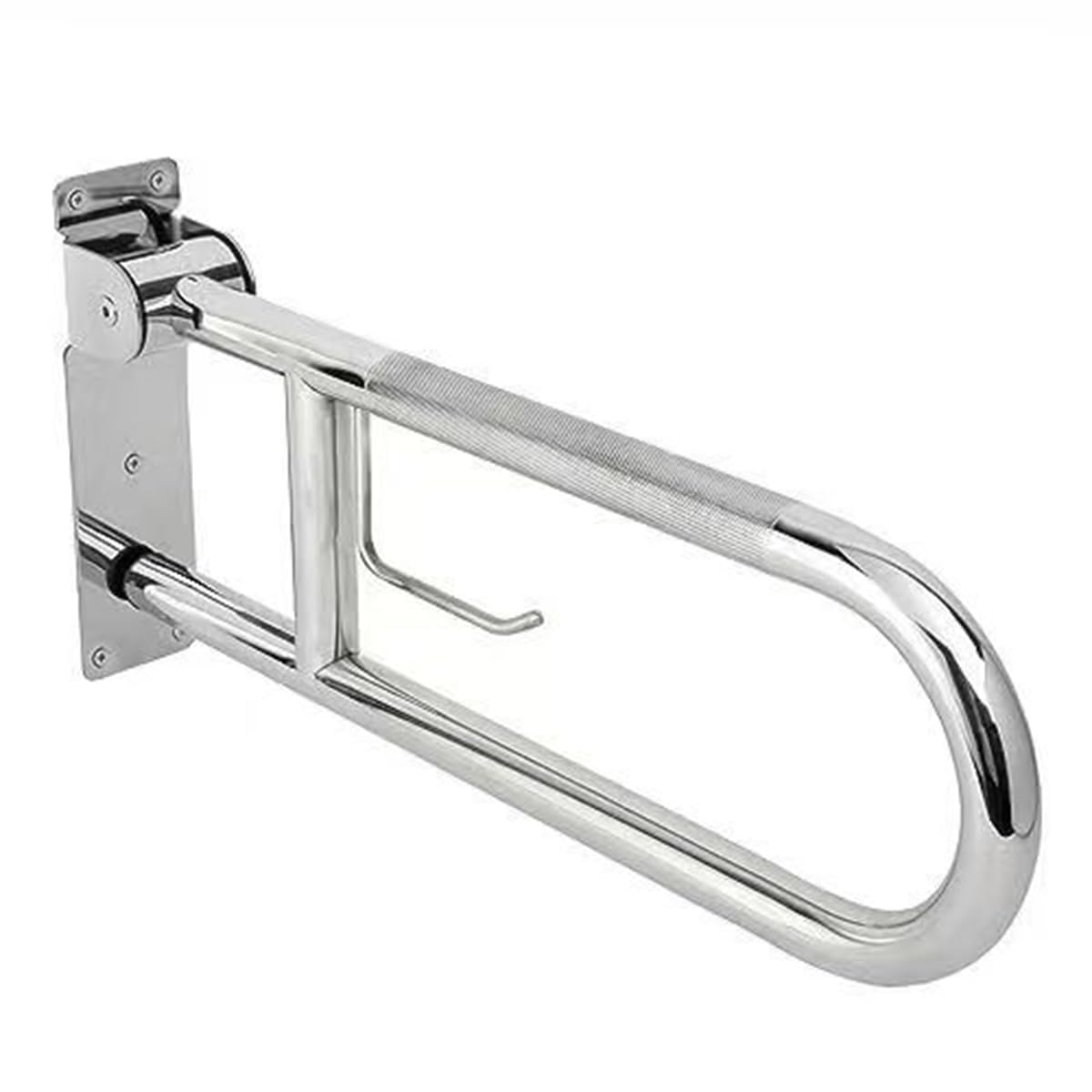 Barre de sécurité pour toilettes antidérapante et escamotable