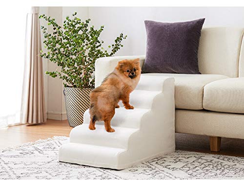 Amazon | リコメン堂 ドッグステップ スロープ型 5段 幅40cm 滑り止め