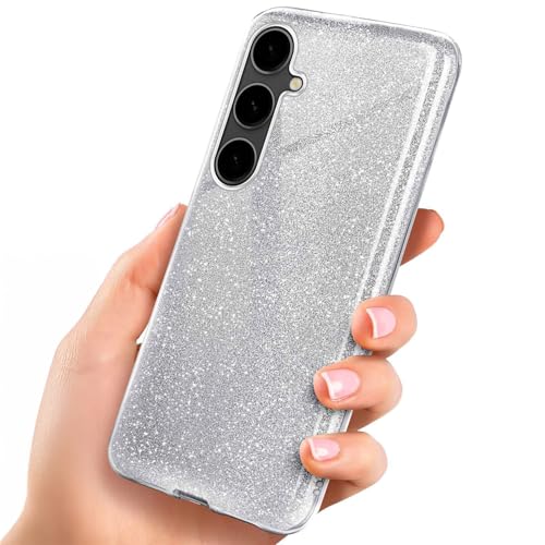 Coque Samsung S23 FE scintillante argent pour soirée et quotidien