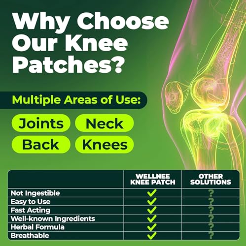 Image of UCRAVO 30pcs Pain Relief Patch, Knee Patches for Pain Relief, Wormwood Knee Joint Patch, Plasters Can Effectively Promote Blood Circulation and Relieve Joint Pain Promotes Blood Circulation
