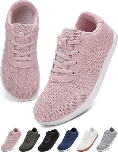 VOLHAL Barfußschuhe Damen Herren, Minimalistische Barfuss Schuhe mit Breiter Zehenbox & Zero Drop, Leichtgewicht Atmungsaktive Sneaker für Fitness, Wandern, Joggen & Alltag(Rosa, 38EU) VOLHAL Barfußschuhe Damen Herren, Minimalistische Barfuss Schuhe mit Breiter Zehenbox & Zero Drop, Leichtgewicht Atmungsaktive Sneaker für Fitness, Wandern, Joggen & Alltag(Rosa, 38EU)
