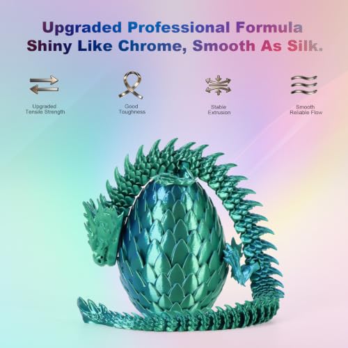 Image of iSANMATE Silk Blue Green PLA Filament 1.75mm 1kg for FDM 3D Printer | Compatible with Bambu Lab 3D Printers & AMS, Shiny Surface, Easy Printing for Beginner, Upgraded Toughness & Clog-Free