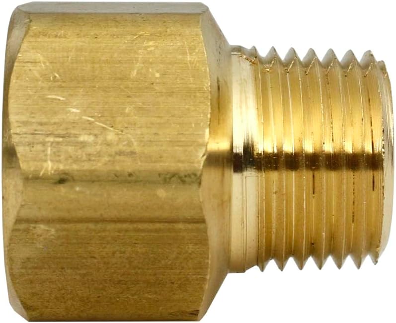3/4" FNPT x 1/2" MNPT Solid Brass Reducing Pipe Fitting Adapter Connector 120RJF