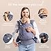 Boba X Baby Carrier - Newborn to Toddler Adjustable, 2-in-1 Convertible Front and Backpack Carrier 7 to 45 lbs, Ergonomic Baby Carrier with Crossable Straps (Grey)