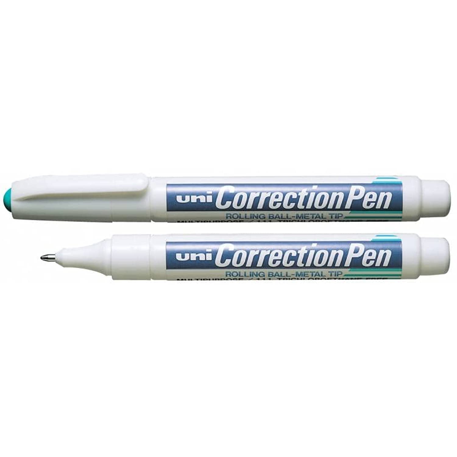 Uni-ball Correction Pen Fluid Rolling Fine Metal Tip (White, 8ml x 1 Single)