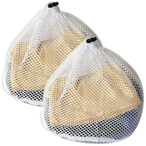 GZSYWZ Portable Mesh Laundry Bags with Drawstring Cover