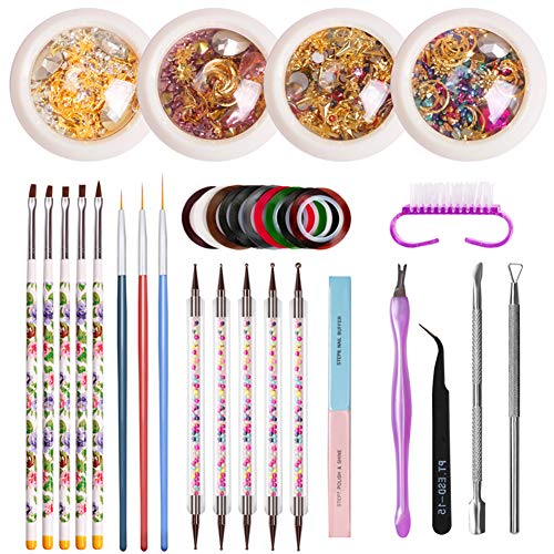 Kit de décoration d'ongle pour réussir vos motifs fins sans bavure