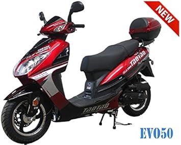 Amazon Co Jp 50cc 大きいサイズ ガソリン ストリート リーガルスクーター Taotao Evo 50 ブラック スポーツ アウトドア