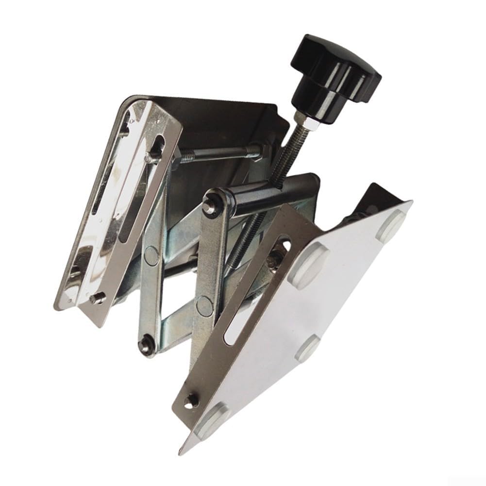 Plataforma de elevación de acero inoxidable ajustable en altura de 150 x 150 mm, versátil soporte de laboratorio y mesa de trabajo para carpintería, proyectos de enrutador y uso en talleres