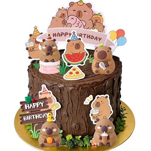 Décoration Gâteau Capybara : Kit Anniversaire et Baby Shower Enfant