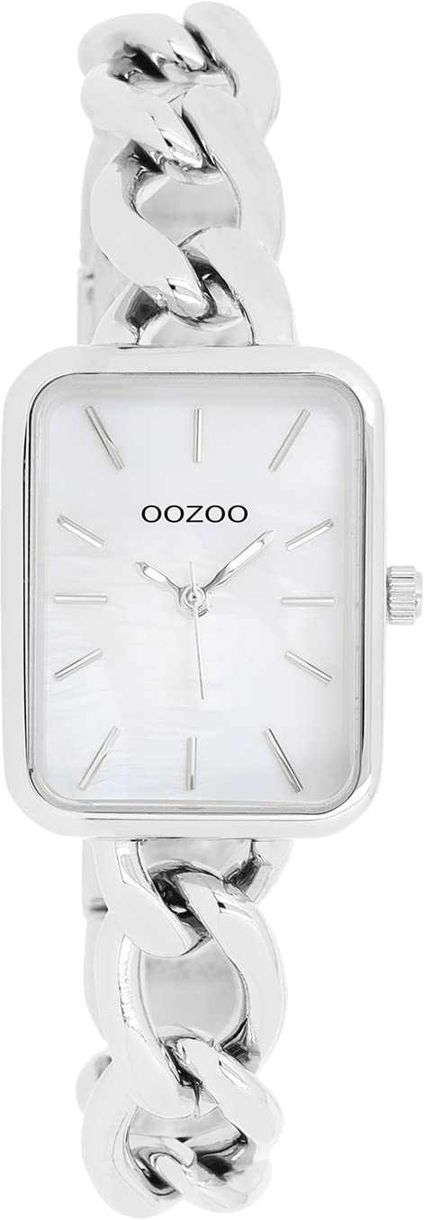 Oozoo Orologio da polso in acciaio inossidabile argento C10911 Orologi unisex analogici al quarzo UOC10911