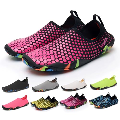 [Teddy] �}�����V���[�Y ���f�B�[�X �����Y �������p �E�H�[�^�[�V���[�Y �A�N�A�V���[�Y �y�� �r���@�\ shoes032 (Q�F�h�b�g×�s���N, measurement_23_point_5_centimeters)