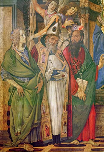 Toile Le retable de saint Barnabas poster Botticelli 58x90cm impression premium