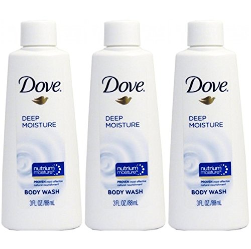 Dove Nutrium Deep Moisture Body Wash Travel Size 3 Ounce (Pack Of 3) - //coolthings.us