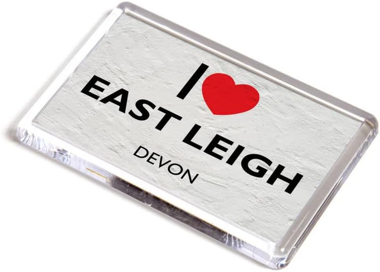 FRIDGE MAGNET - I Love East Leigh, Devon