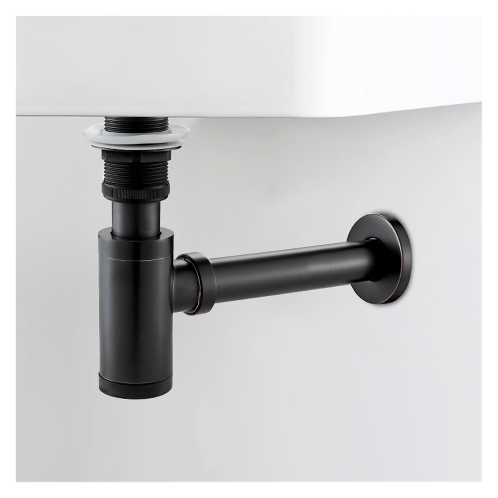 1 Stück Flaschensiphon Aus Messing, Rund, Siphon für Waschbecken