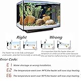 Angzhili 50-500W Aquarium Heater,LED Display Submersible Titanium Fish Tank Heaters Thermostat with External Thermostat Controller (300 W) - Image 7