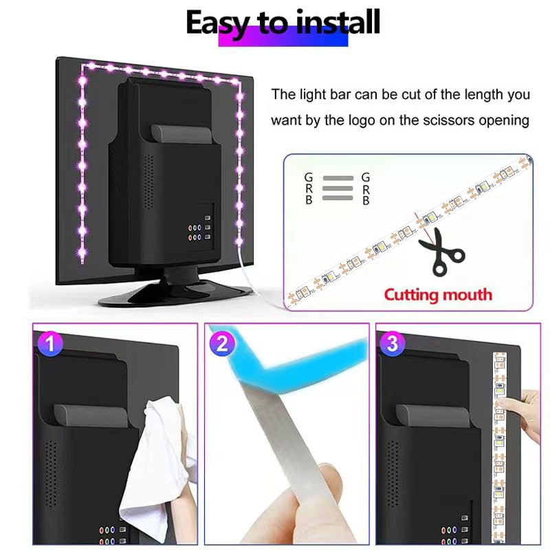 Image of ZETLOR Led Strip Lights, 32.8ft Led Lights Smart Color Changing Rope Lights SMD 5050 RGB Light Strips with Bluetooth Controller Sync to Music Apply for TV, Bedroom, and Home Decoration