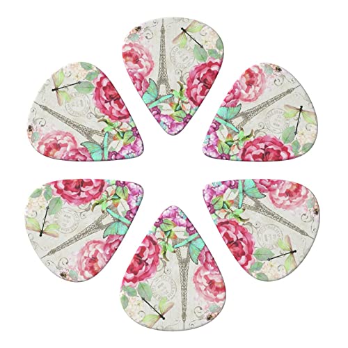 Dragonfly French Tower Lot de 6 médiators pour guitare acoustique, guitare électrique, basse, ukulélé – fins, moyens et… - Les Beatles, Paul McCartney, John Lennon, RIngo Starr, George Harrison Dragonfly French Tower Lot de 6 médiators pour guitare acoustique, guitare électrique, basse, ukulélé - fins, moyens et… – Image 5