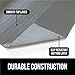 GORILLA GRIP DripGuard Shelf Liner, Non Adhesive Drawer and Kitchen Cabinet Protector, Slip Resistant BPA Free Smooth Surface Plastic Liners for Cabinets, Bathrooms, Closets, 12x240 Inch, White Gray