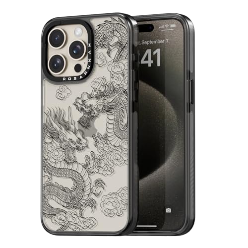 Coque iPhone 15 Pro Max durable noire antichoc chute 2m dragonne