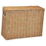 Pitycbo Cesta de Almacenamiento Tejida, Estrecha Y Alta, con Tapa Y Asa, Soporte...