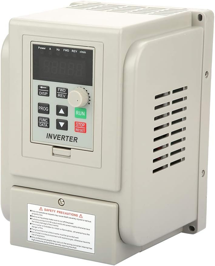 3HP 2.2kW AC 220V Single-phase VFD Drive Inverter Single to 3 Phase Professional Variable Frequency Drive Speed Controller AT1-2200X for 3-phase 2.2kW AC Motor