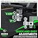 Rhino USA Adjustable Trailer Hitch (Brushed Aluminum, 2.5