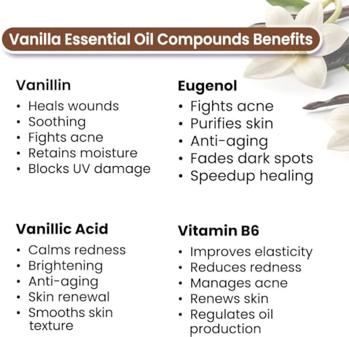 Image of KEYA SETH AROMATHERAPY Vanilla Body Oil - Moisturizing, Nourishing, Anti-Acne For Glowing Skin; Non Sticky, Quick-Absorbing 400ml