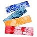 Tie Dye Headbands Stretch Headbands Elastic Yoga Hairband for Teens Girls Women Adults, Assorted Colors, 10 Pieces (Classic Colors)