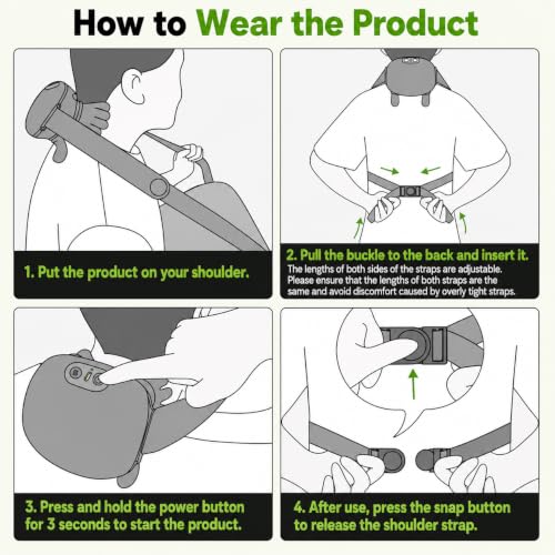 Image of ONESTA Electric Neck Massager with Heat Deep Tissue 4D Kneading Massage Pillow for Neck & Shoulder Pain Relief Portable Rechargeable Cervical Massager Machine for Home Office & Travel