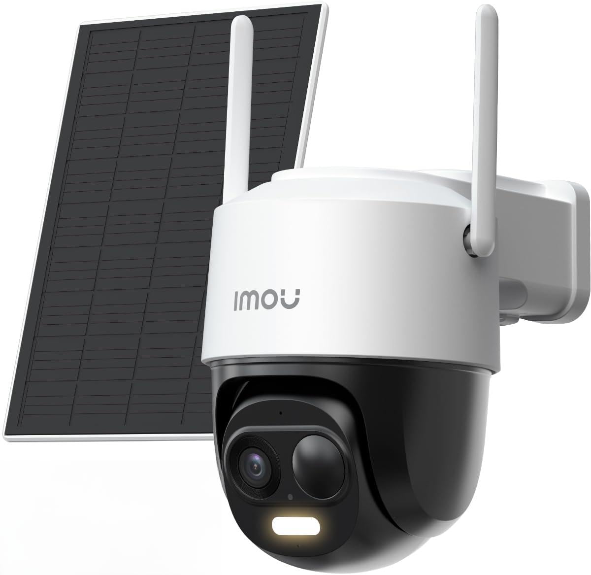 Imou Zewnętrzna bezprzewodowa kamera monitoringu WiFi 2K z solarnym akumulatorem 5000 mAh, zewnętrzna kamera solarna 360° PTZ, 2,4 GHz, wykrywanie osób/pojazdów, kolorowa wizja nocna, IP65, tryb