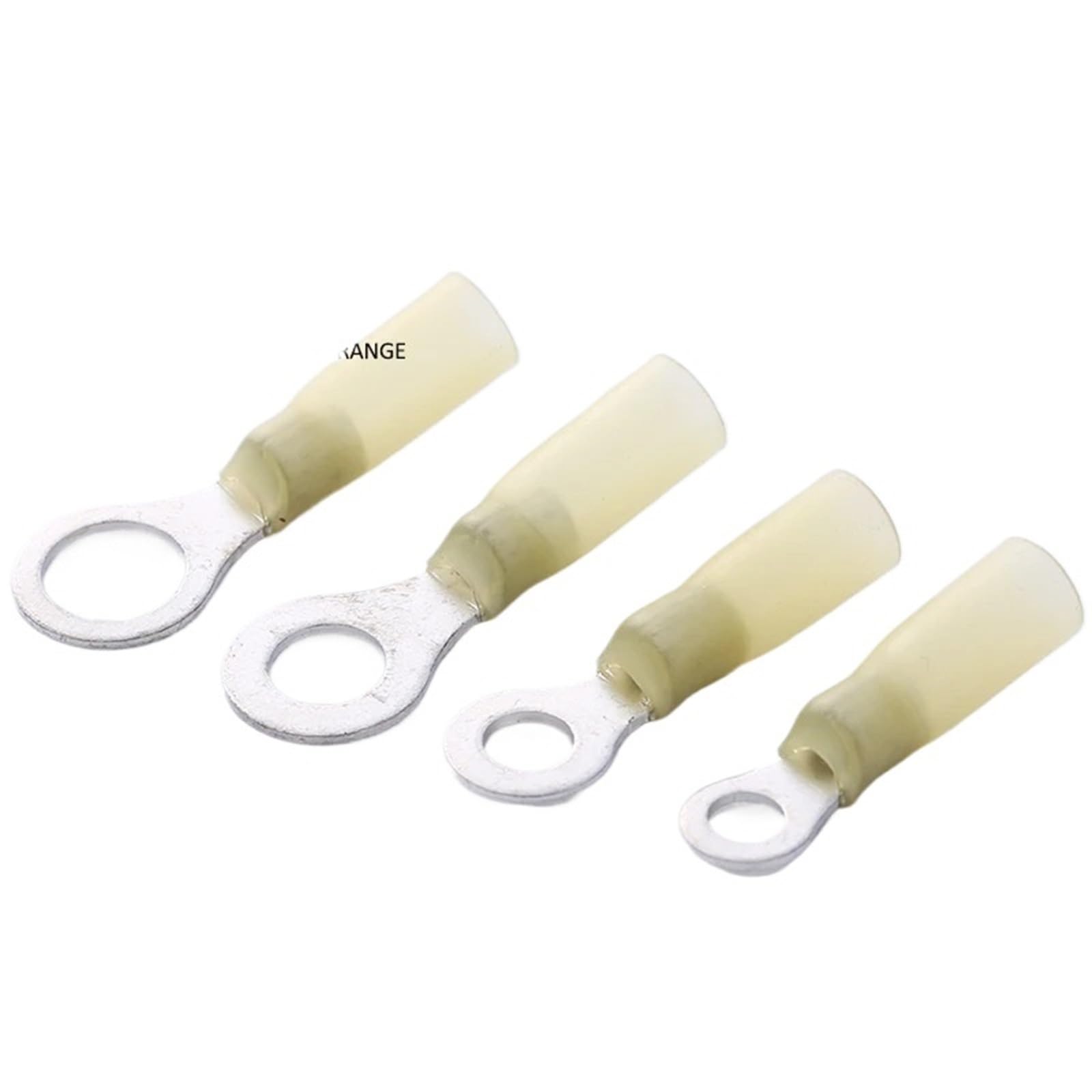 Terminal termorretráctil aislado conector de Cable eléctrico 12-10 AWG anillo amarillo M4 M5 M6 M8 M10 M12 Para Engarzar Bricolaje y Electricistas