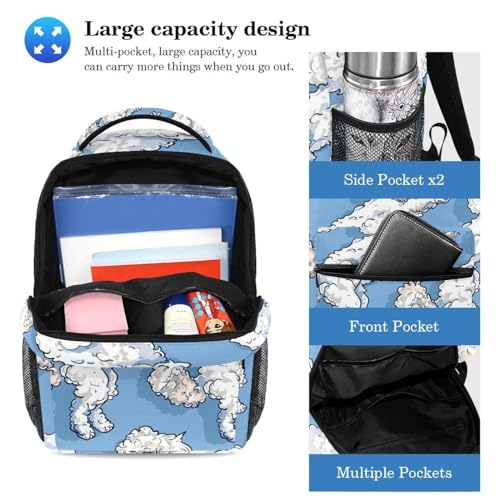 Ensemble cartable Caniche amusant avec sac à dos et trousse