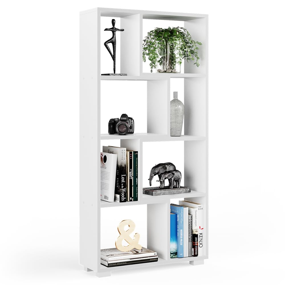 Vicco Meuble de Rangement Cube Domus, Blanc, 60.2x120cm 8 Compartiments, utilisable pour Une répartition Flexible de l’Espace et Le Rangement