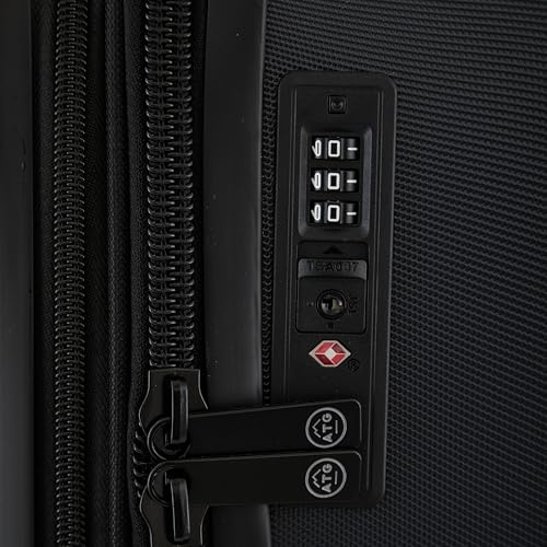 Image of Wrangler ATG Trailway Expandable Hardside Luggage, Jet Black, 22 inch Carry-On